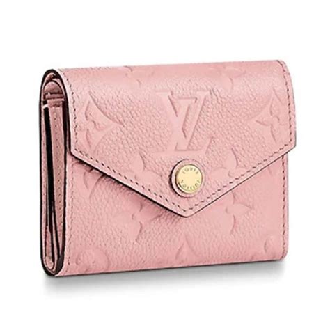 louis vuitton pink wallet.